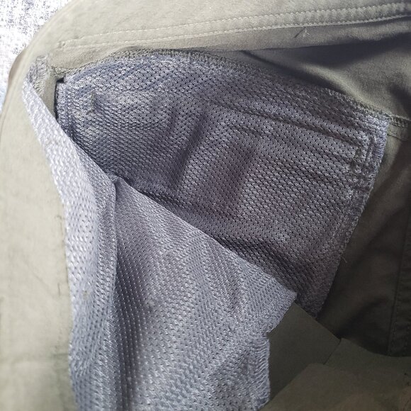 MEC Olive Army Green Wide Leg Outdoor Performance Pants w Drawstring Ankle - Picture 9 of 15